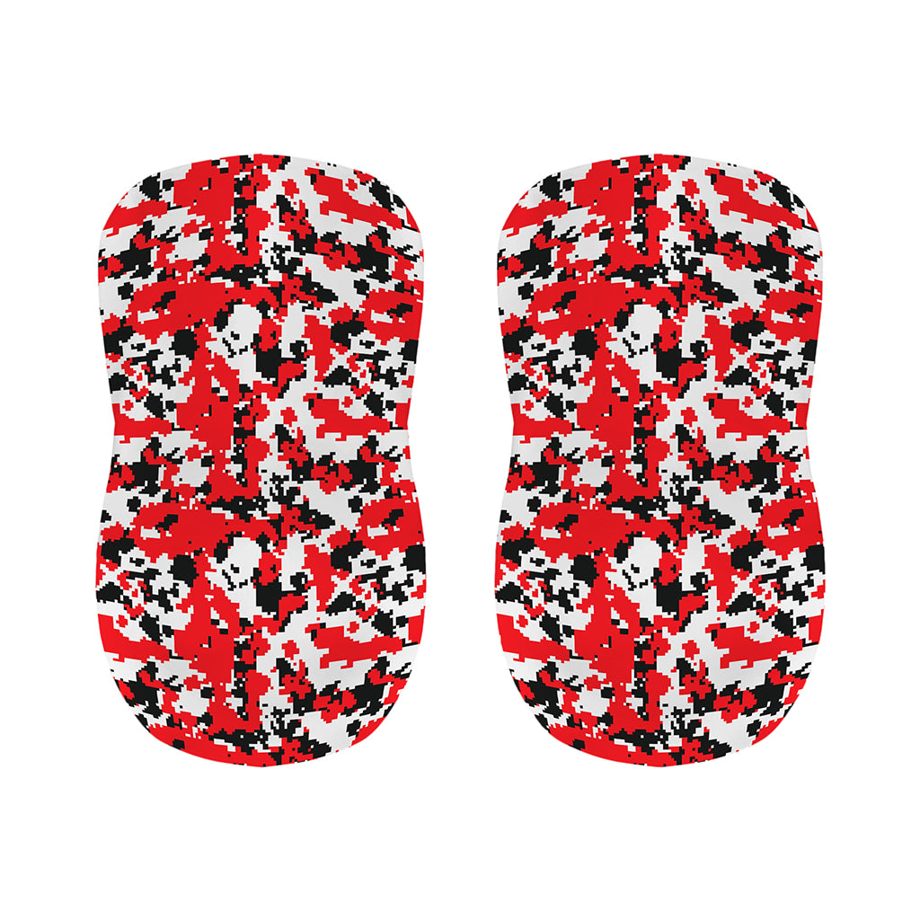 Red White And Black Digital Camo Print Bar Stool Covers