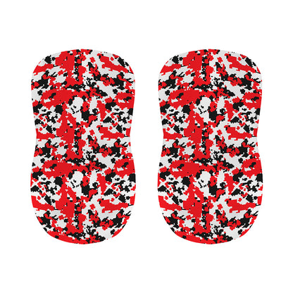 Red White And Black Digital Camo Print Bar Stool Covers