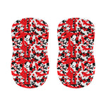 Red White And Black Digital Camo Print Bar Stool Covers