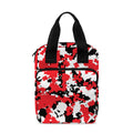 Red White And Black Digital Camo Print Bible Tote Bag
