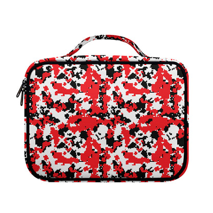 Red White And Black Digital Camo Print Briefcase Bible Bag