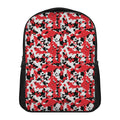 Red White And Black Digital Camo Print Casual Backpack