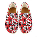 Red White And Black Digital Camo Print Casual Shoes