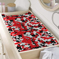 Red White And Black Digital Camo Print Changing Pad Cover