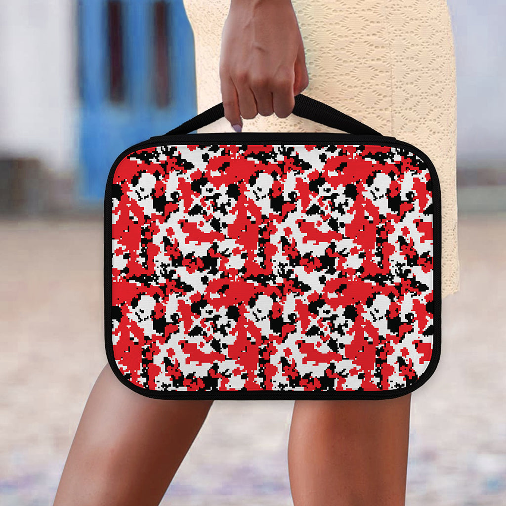 Red White And Black Digital Camo Print Classic Bible Case