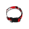 Red White And Black Digital Camo Print Dog Collar
