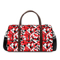 Red White And Black Digital Camo Print Duffel Bag
