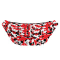 Red White And Black Digital Camo Print Fanny Pack