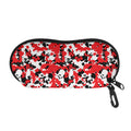 Red White And Black Digital Camo Print Glasses Case