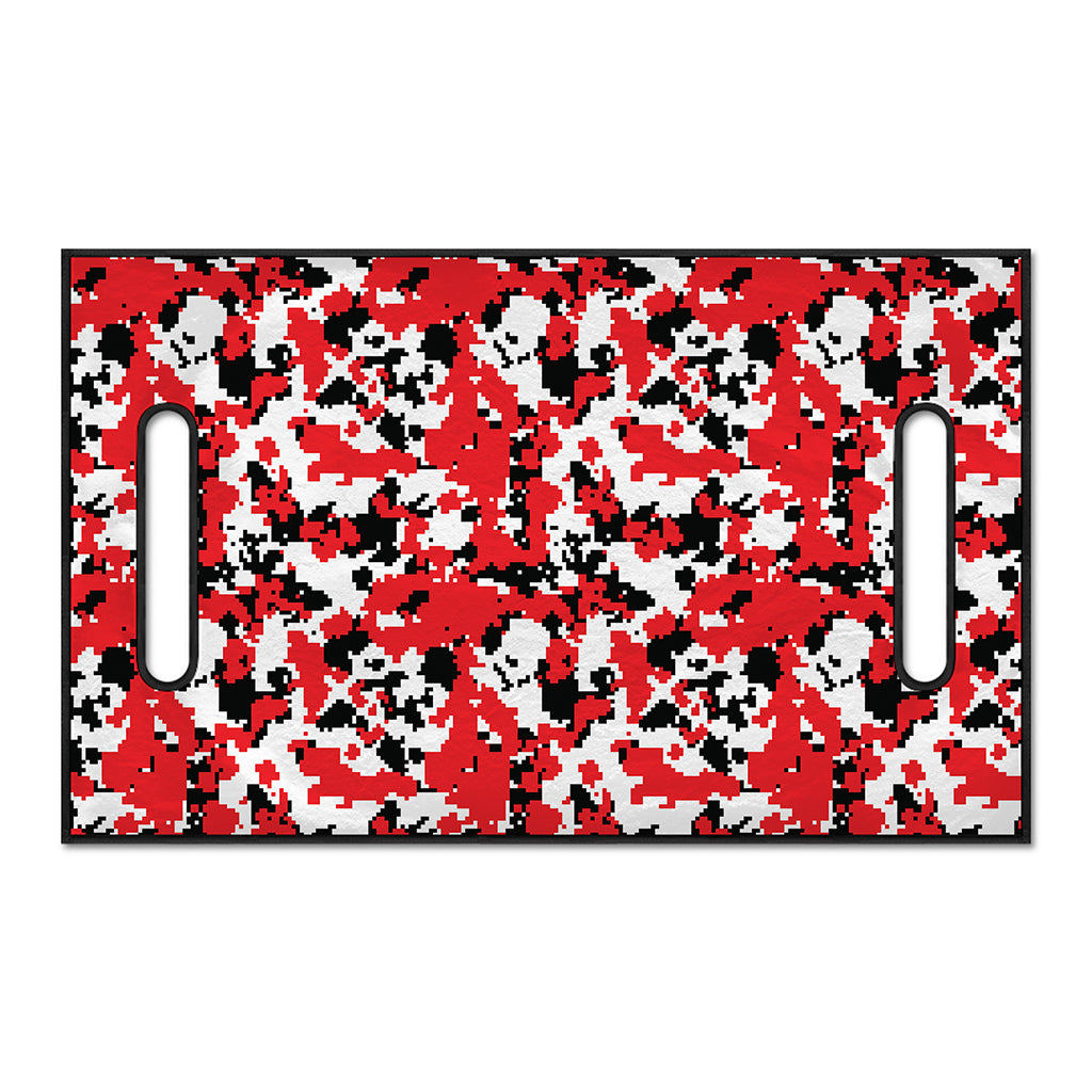 Red White And Black Digital Camo Print Golf Cart Seat Cover