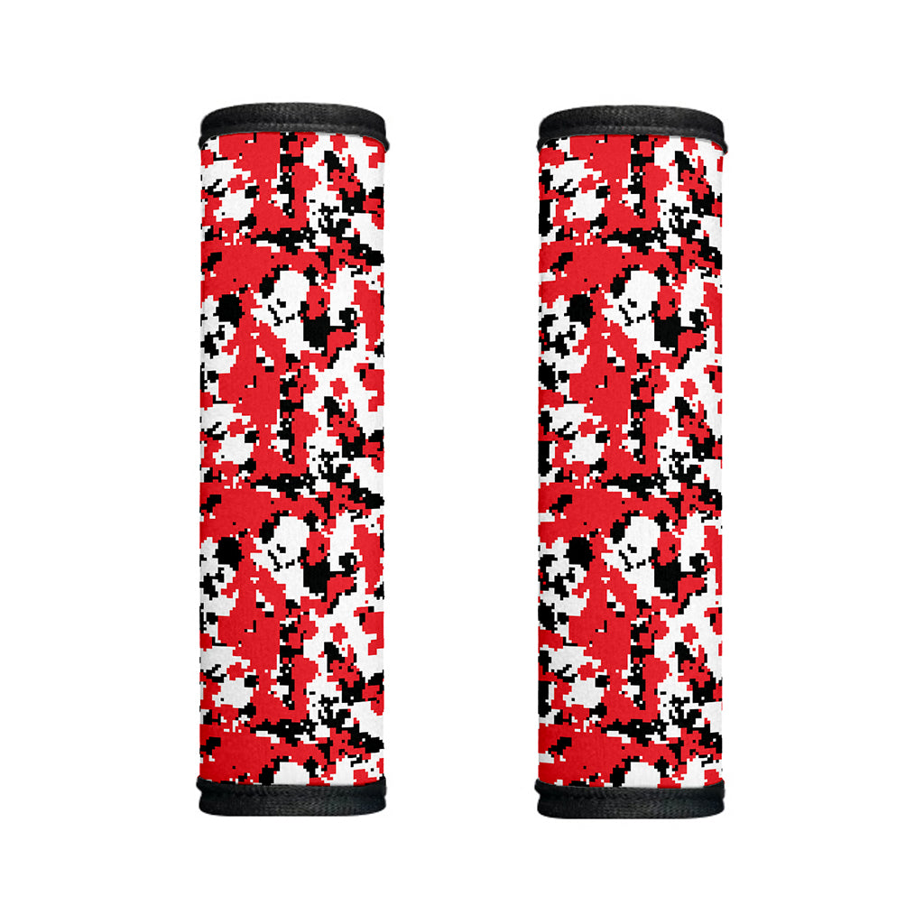 Red White And Black Digital Camo Print Handle Covers