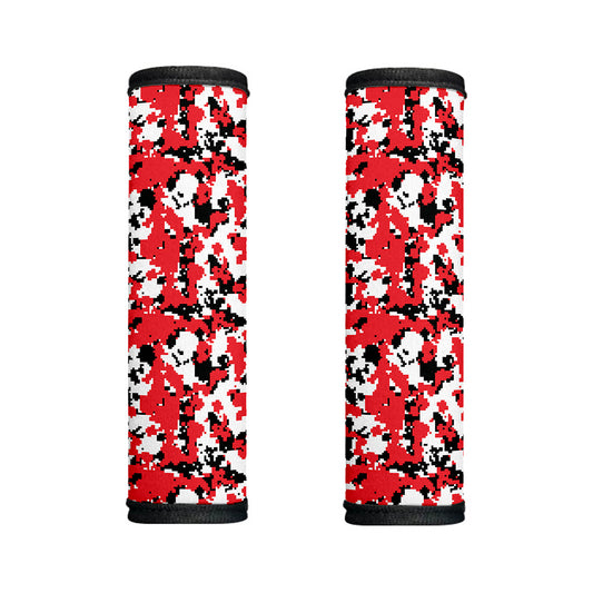 Red White And Black Digital Camo Print Handle Covers