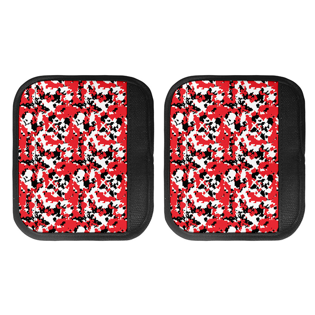 Red White And Black Digital Camo Print Handle Covers
