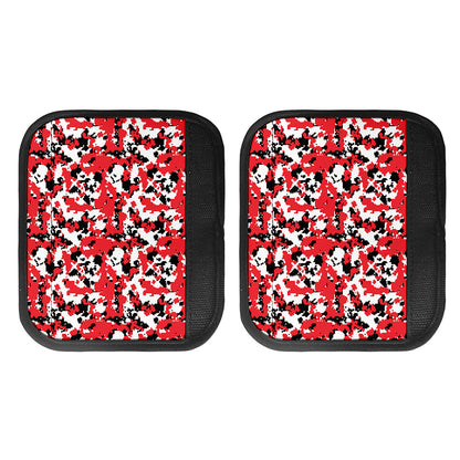 Red White And Black Digital Camo Print Handle Covers