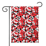 Red White And Black Digital Camo Print House Flag