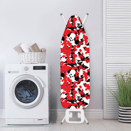 Red White And Black Digital Camo Print Ironing Board Cover