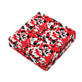 Red White And Black Digital Camo Print Outdoor Seat Cushion Cover