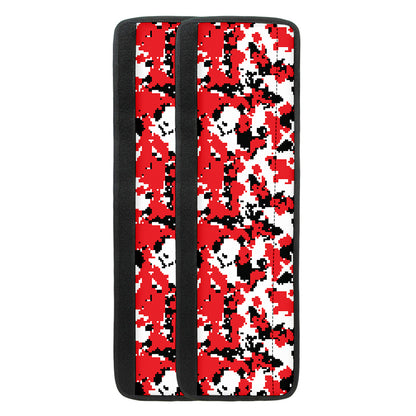 Red White And Black Digital Camo Print Refrigerator Handle Covers