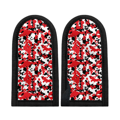 Red White And Black Digital Camo Print Skillet Handle Cover