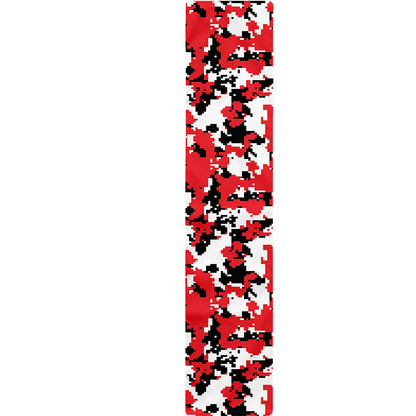 Red White And Black Digital Camo Print Table Runner