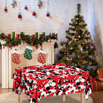 Red White And Black Digital Camo Print Tablecloth