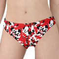 Red White And Black Digital Camo Print Women's Panties