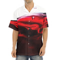 Red Wine Print Aloha Shirt