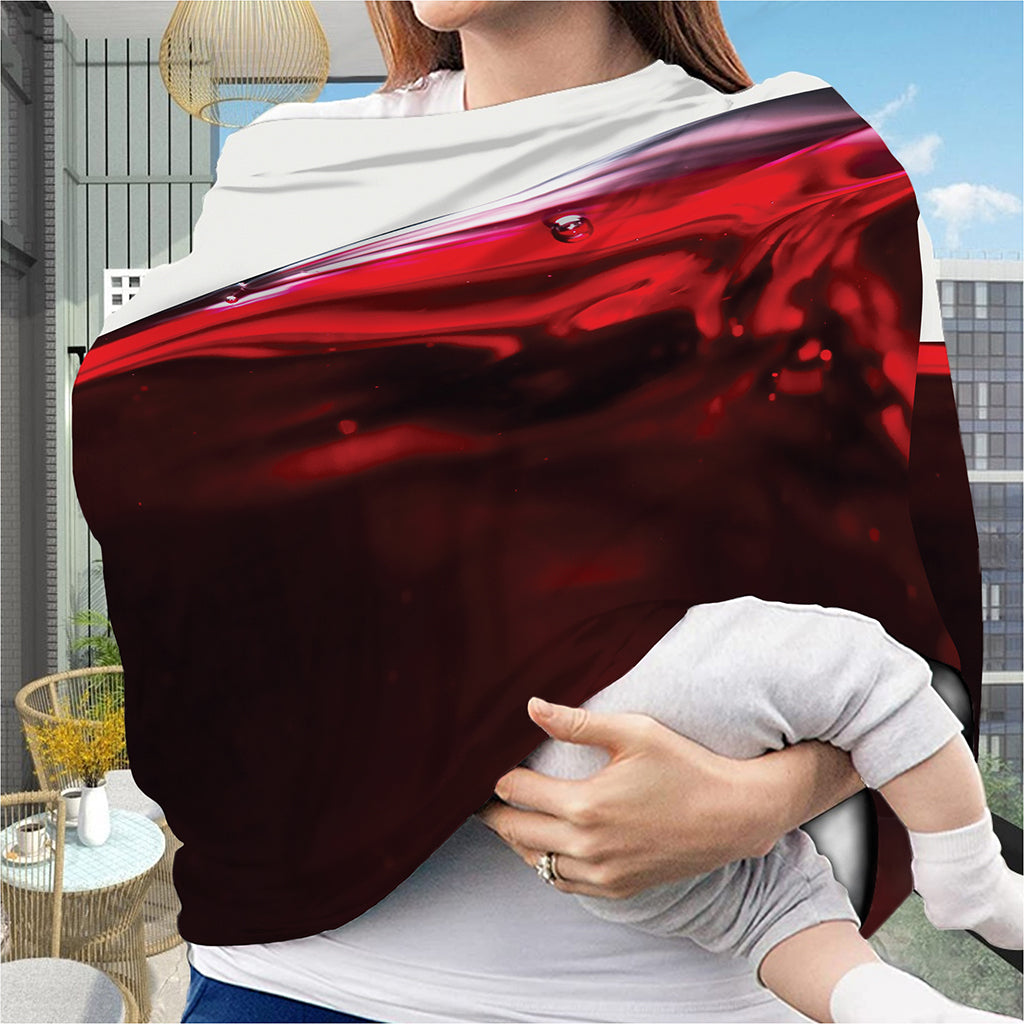 Red Wine Print Baby Seat Cover