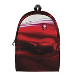Red Wine Print Backpack