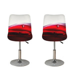 Red Wine Print Bar Stool Covers