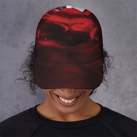 Red Wine Print Baseball Cap