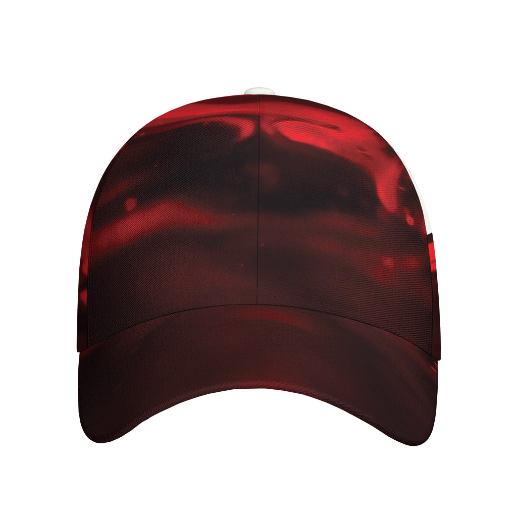 Red Wine Print Baseball Cap