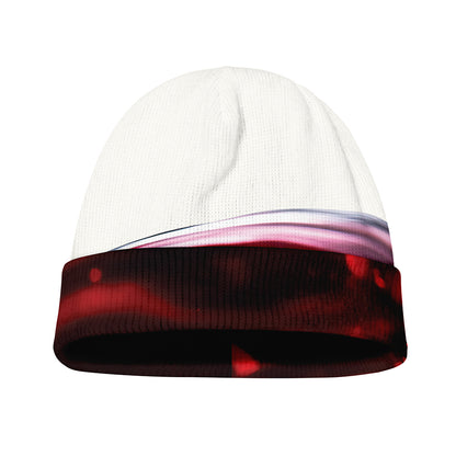 Red Wine Print Beanie