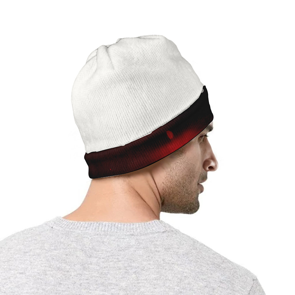 Red Wine Print Beanie