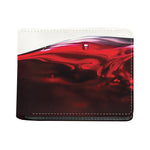Red Wine Print Bifold Wallet