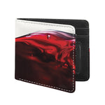 Red Wine Print Bifold Wallet