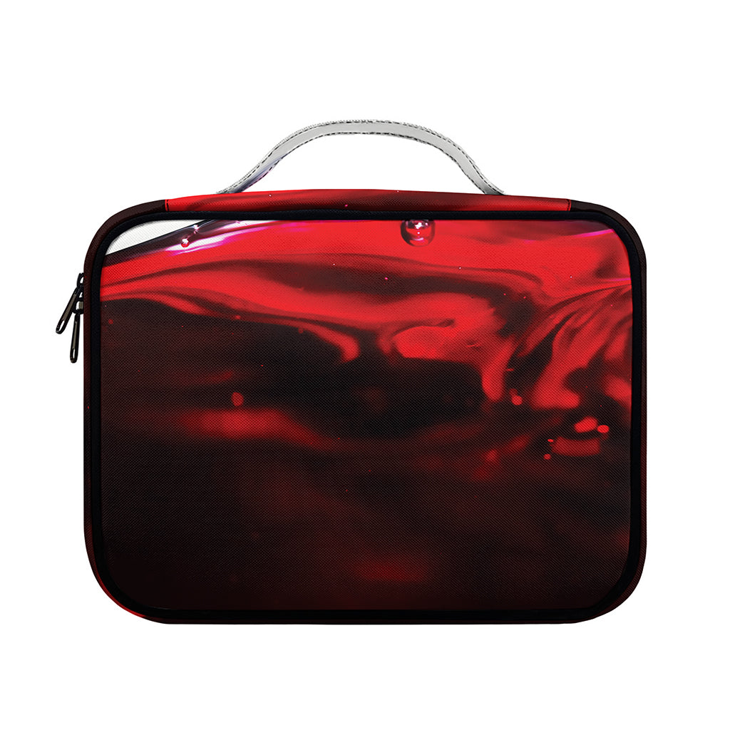 Red Wine Print Briefcase Bible Bag