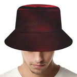 Red Wine Print Bucket Hat