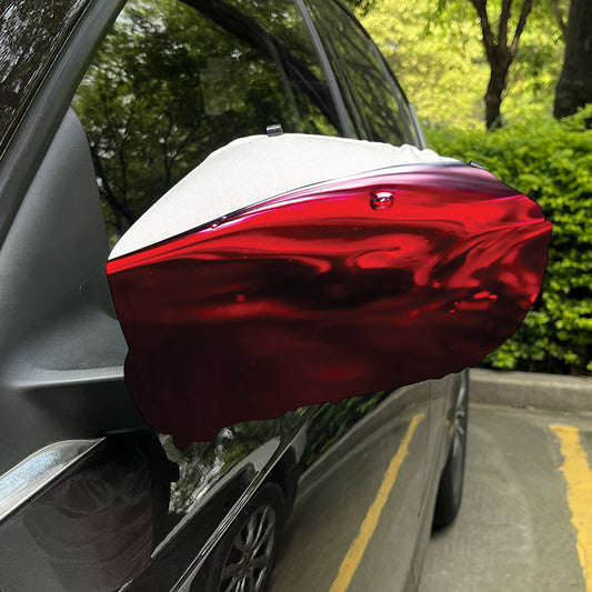 Red Wine Print Car Side Mirror Covers
