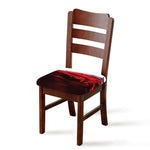 Red Wine Print Chair Cushion Cover