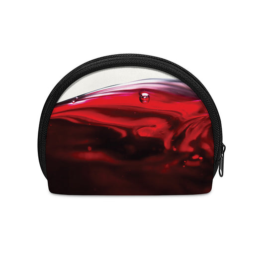 Red Wine Print Coin Purse
