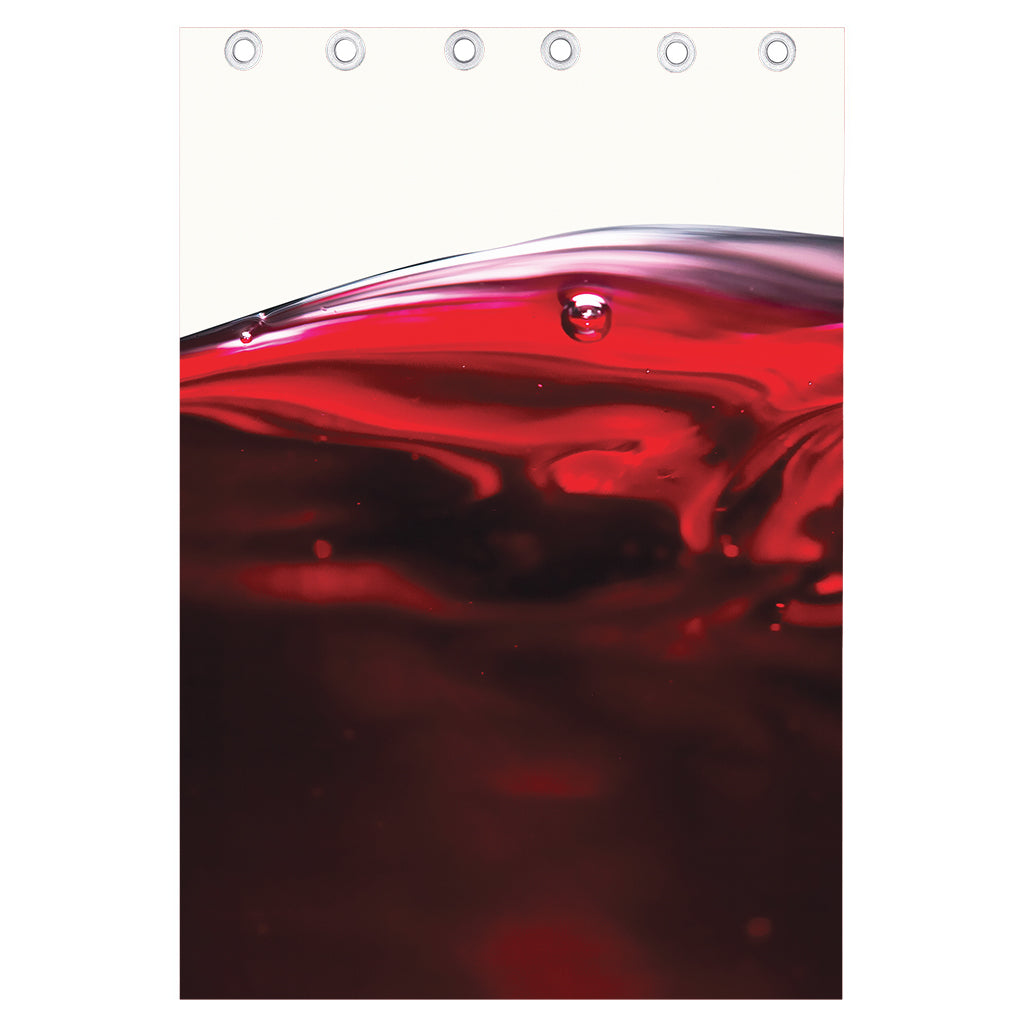 Red Wine Print Curtain