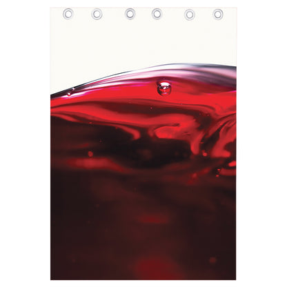 Red Wine Print Curtain