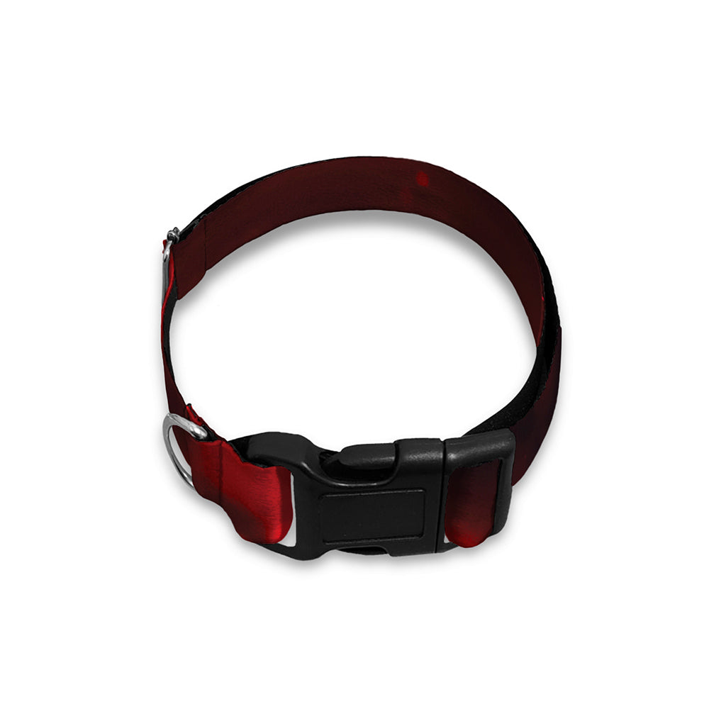 Red Wine Print Dog Collar