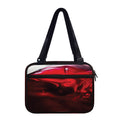 Red Wine Print Double Strap Bible Bag