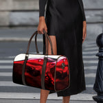 Red Wine Print Duffle Bag