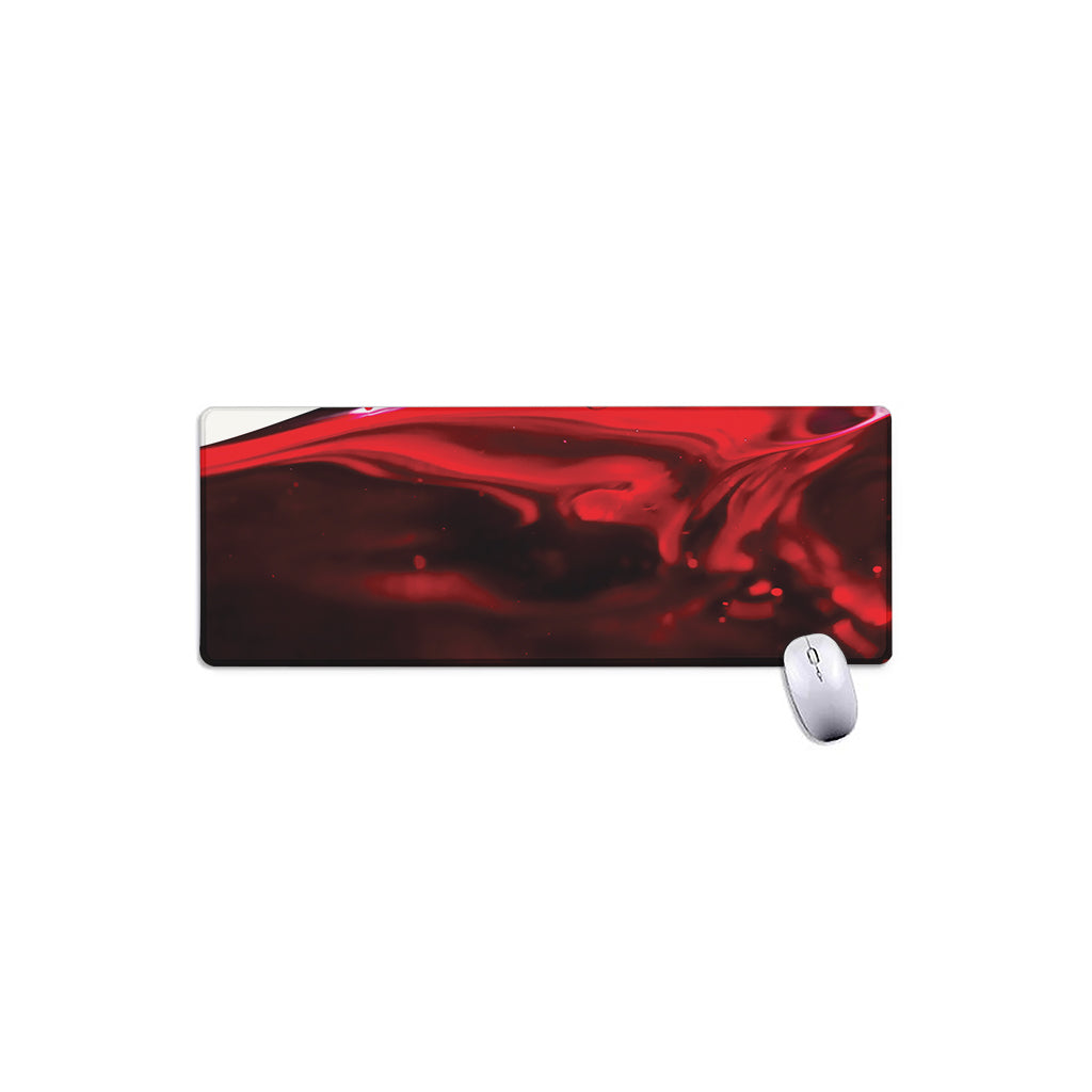 Red Wine Print Extended Mouse Pad