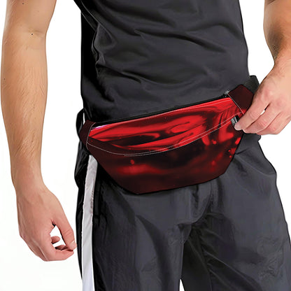 Red Wine Print Fanny Pack