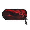 Red Wine Print Glasses Case