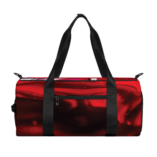 Red Wine Print Gym Bag